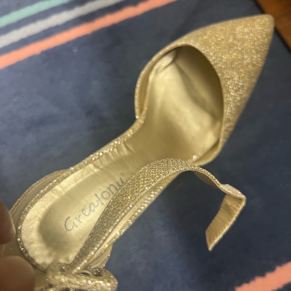 Women's Ankle Strap Closed Toe Low Block Heel Wedding Dress Dorsay Pumps - Picture 11 of 13